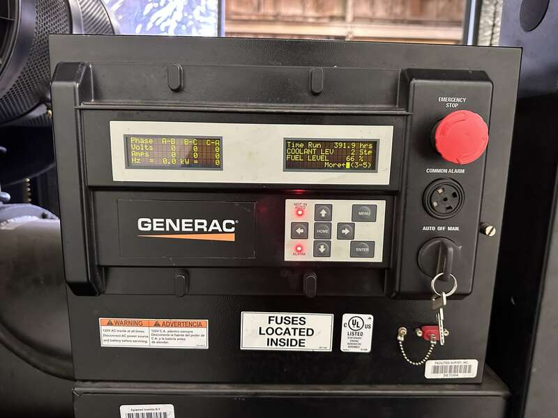 Used Generac SD0400 Diesel Generator, 391 Hrs, EPA Tier 3