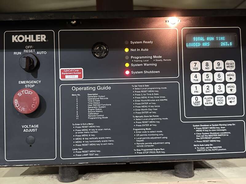 Used Kohler 450REOZD4 Diesel Generator, 1028 Hrs