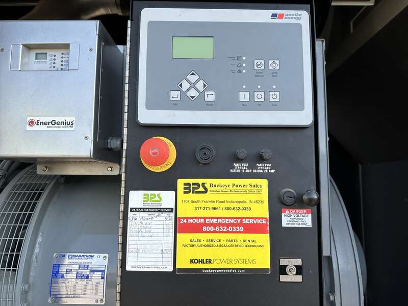 Used MTU DS180 John Deere 6068HFG85 Diesel Generator,  110 Hrs, EPA Tier 3