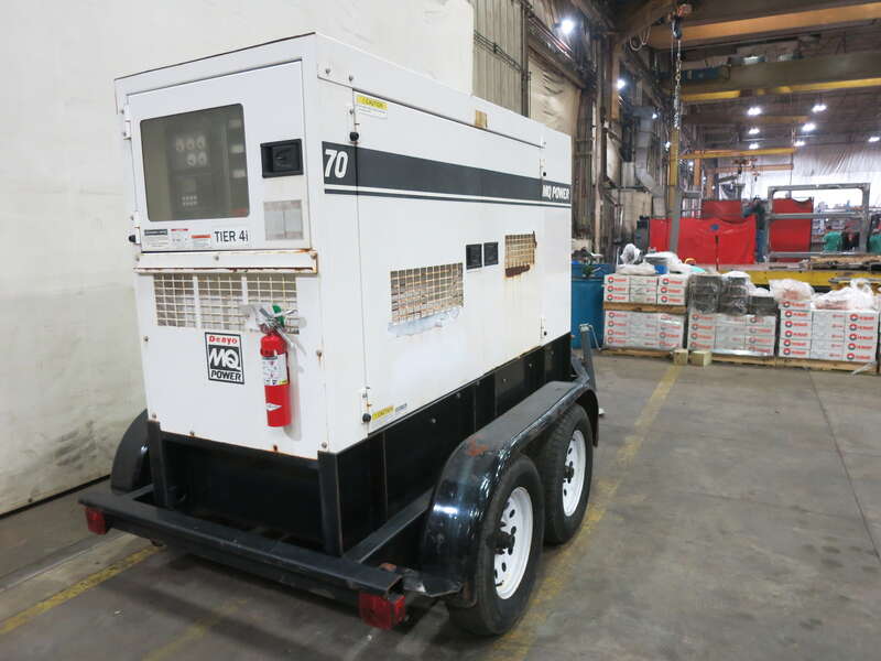 Used Multiquip DCA-70SSJU4i  Rental Grade Diesel Generator, 6593 Hrs, EPA Tier 4F