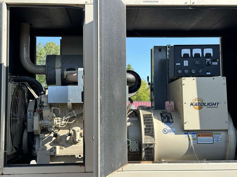 Used Katolight D105FGJ4 Diesel Generator, 898 Hrs - Single Phase