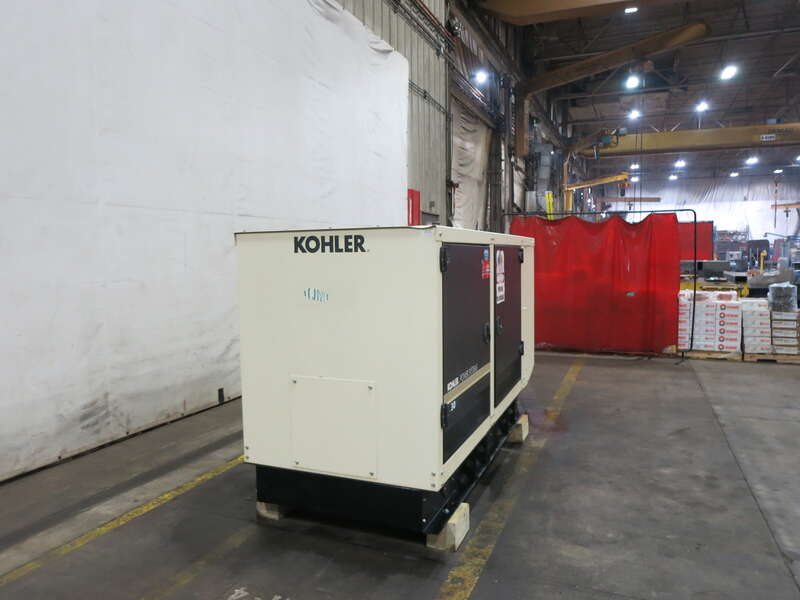 Used Kohler 30REZG Natural Gas / Propane Generator  11,099 Hrs EPA Certified, Single Phase