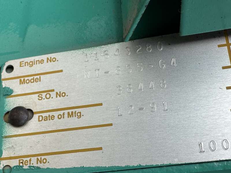 Used Cummins DFBC LTA10-G1 Diesel Generator, 111 Hrs