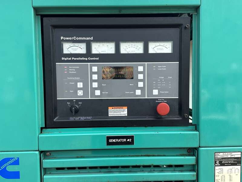 Used Cummins DFJD KTA38-G4 Diesel Generator, 353 Hrs