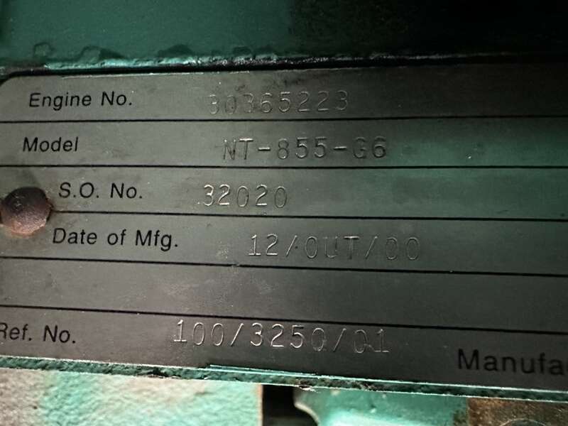 Used Cummins 275DFBF Diesel Generator, 800 Hrs