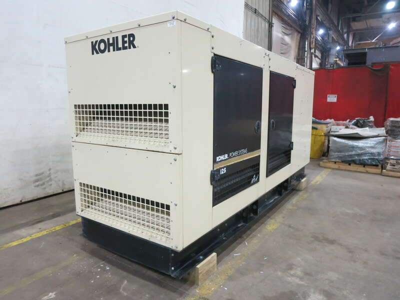 Used Kohler 125REZG Natural Gas / Propane Generator, 265 Hrs, EPA Certified