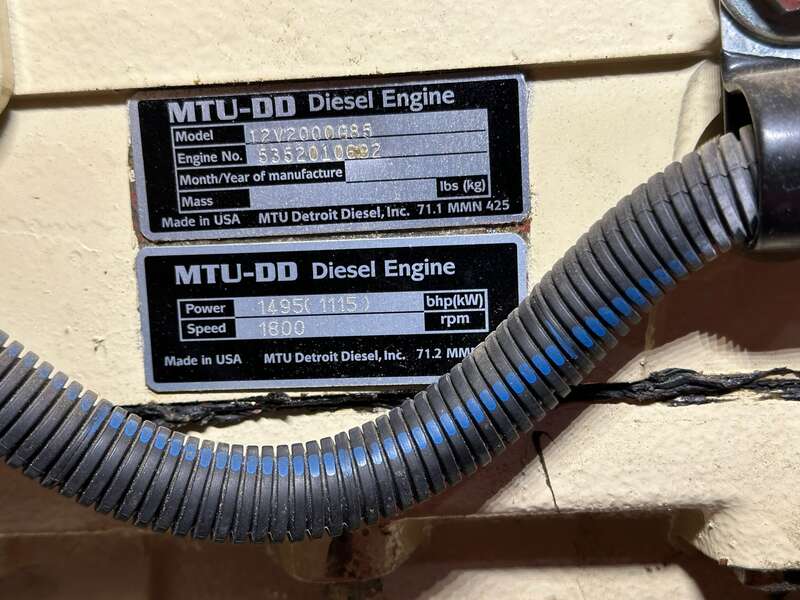 Used Kohler 800REOZDE Diesel Generator, 231 Hrs, EPA Tier 2