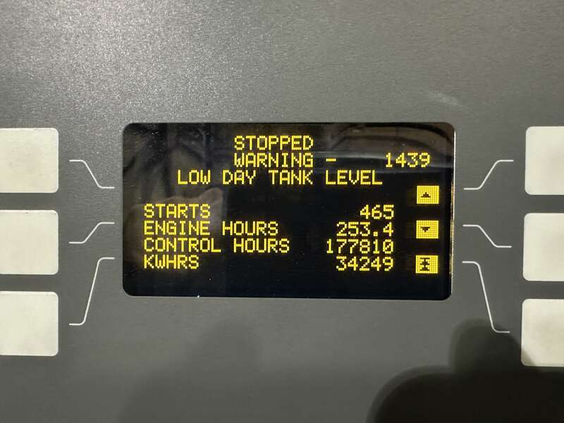 Used Cummins DQKB QSK60-G6 Diesel Generator 253 Hrs