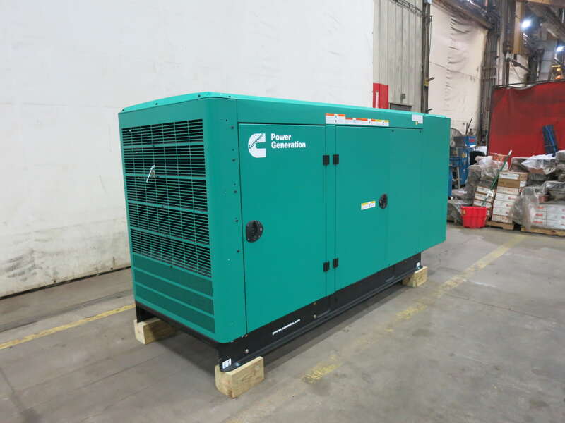 New Cummins C100N6 QSJ8.9G Natural Gas / Propane Generator, EPA Certified 1 or 3 Phase