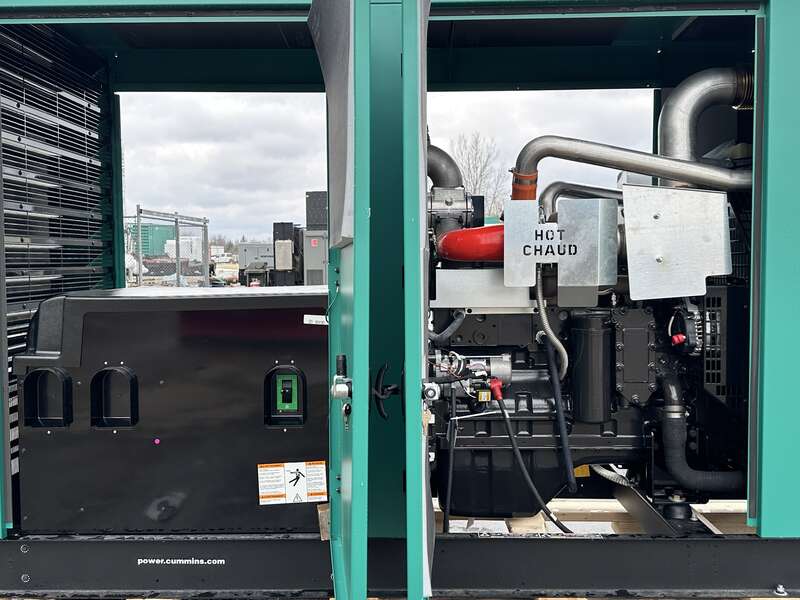 New Cummins C150N6 QSJ8.9G Natural Gas / Propane Generator, EPA Certified