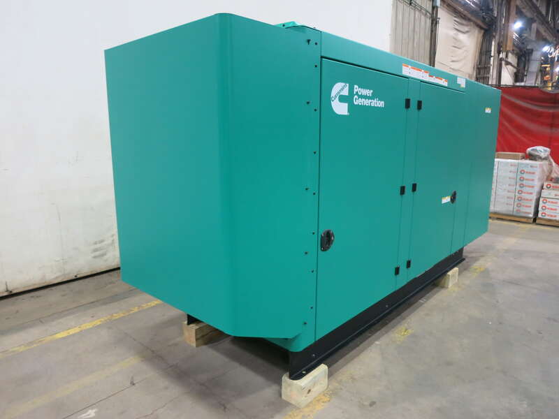 New Cummins C150N6 QSJ8.9G Natural Gas / Propane Generator, EPA Certified