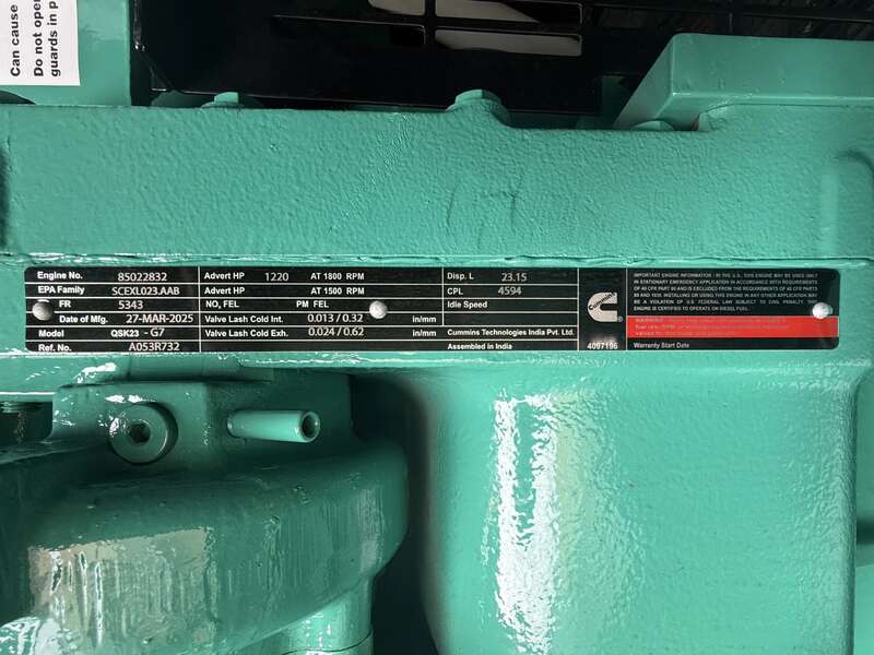 New Cummins DQCB QSK23-G7 Diesel Generator EPA Tier 2                            