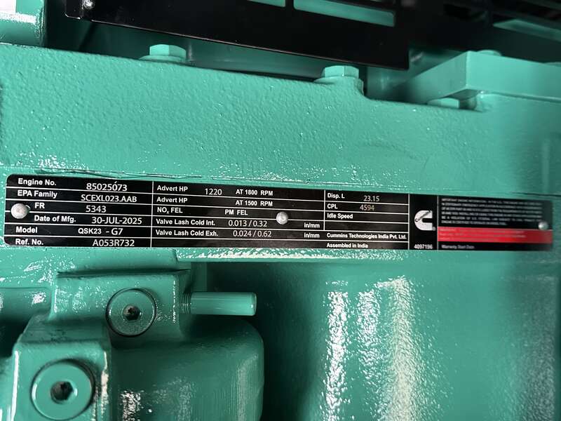 New Cummins DQCB QSK23-G7 Diesel Generator EPA Tier 2