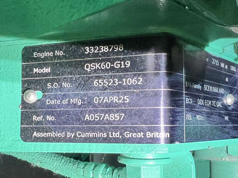 New Cummins DQKAN Diesel Generator, EPA Tier 2