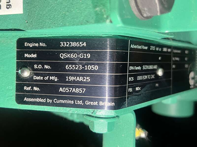 New Cummins DQKAN Diesel Generator, EPA Tier 2
