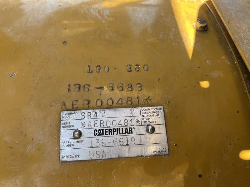 Used Caterpillar 3412 Diesel Generator, 790 Hrs