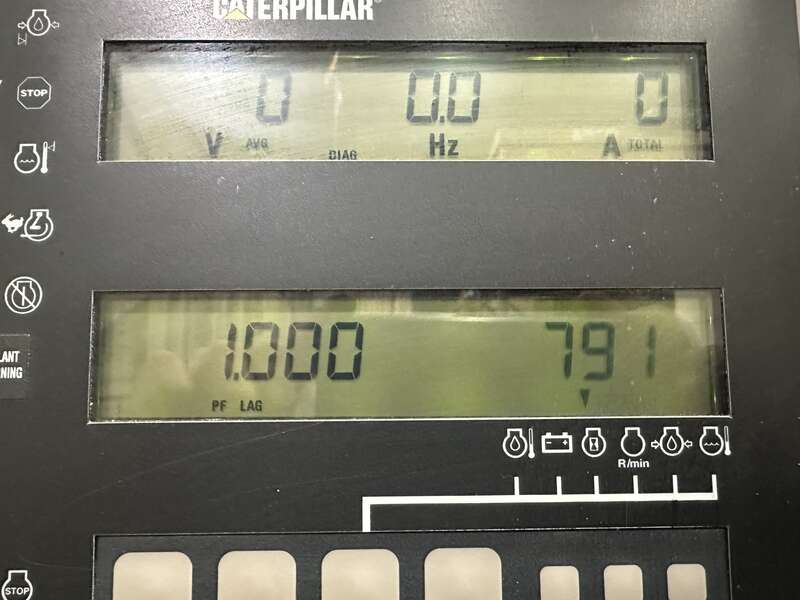 Used Caterpillar 3412 Diesel Generator, 790 Hrs