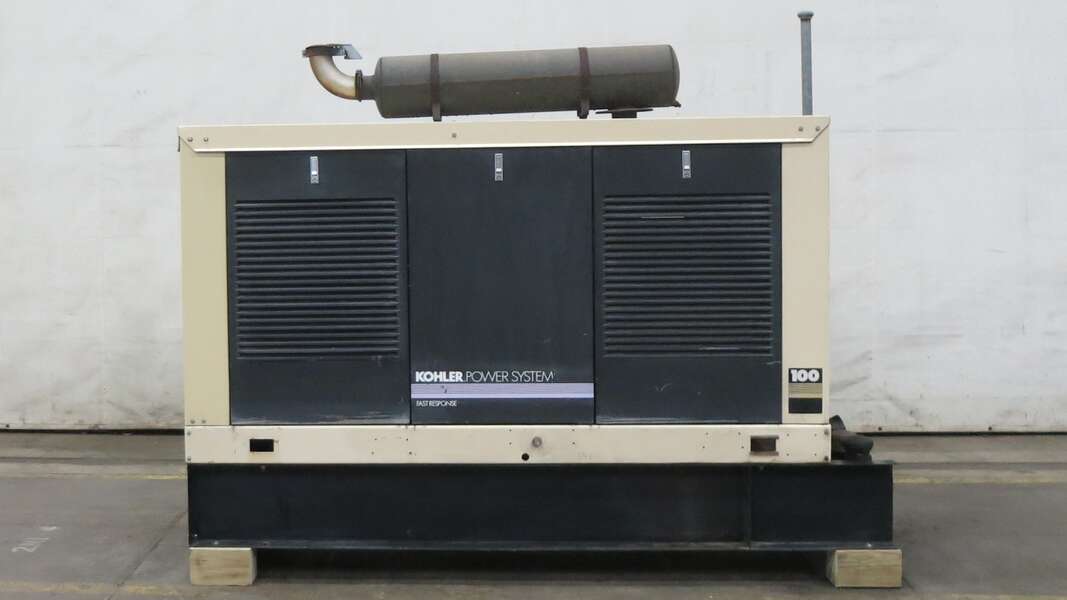 Used Kohler 100REOZJ Diesel Generator, 587 Hrs