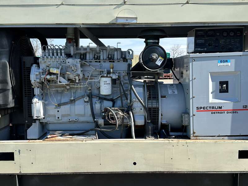 Used Detroit Diesel 125DS60 Series 40 6.7L Diesel Generator, 1067 Hrs