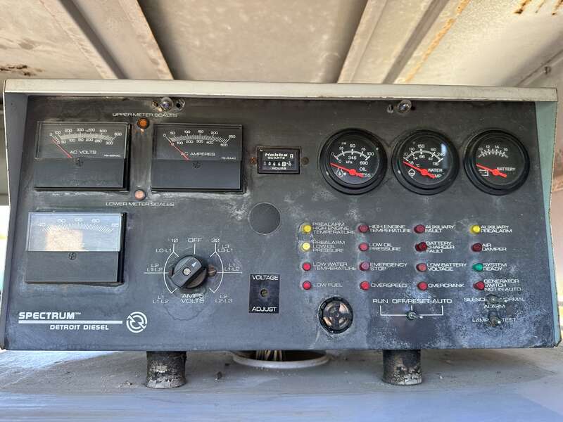Used Detroit Diesel 125DS60 Series 40 6.7L Diesel Generator, 1067 Hrs