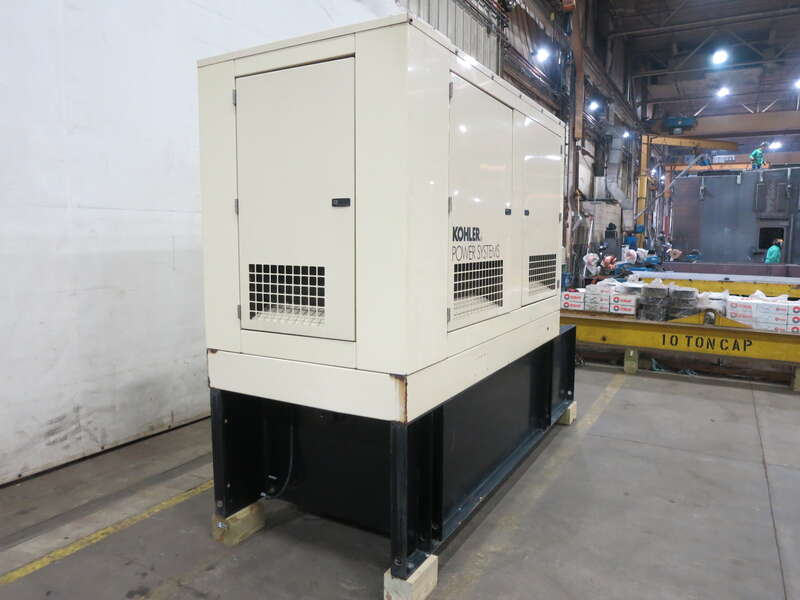 Used Kohler 60REOZJB Diesel Generator, 548 Hrs, EPA Tier 2 Single Phase