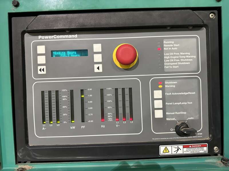 Used Cummins DFCB NTA-855-G2 Diesel Generator, 735 Hrs