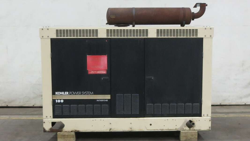 Used Kohler 100RZG Natural Gas / Propane Generator, 778 Hrs