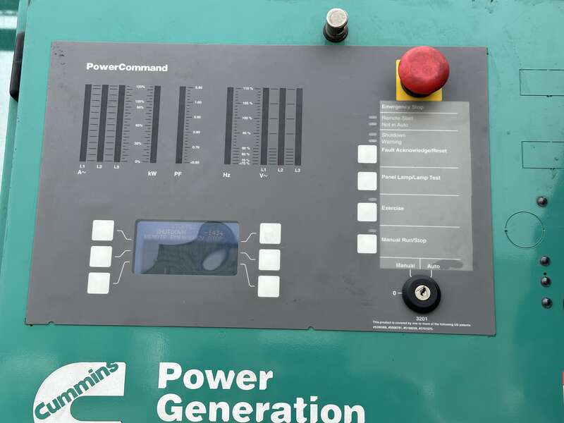 Used Cummins DQKC QSK60-G6 Diesel Generator 973 Hrs, EPA TPEM