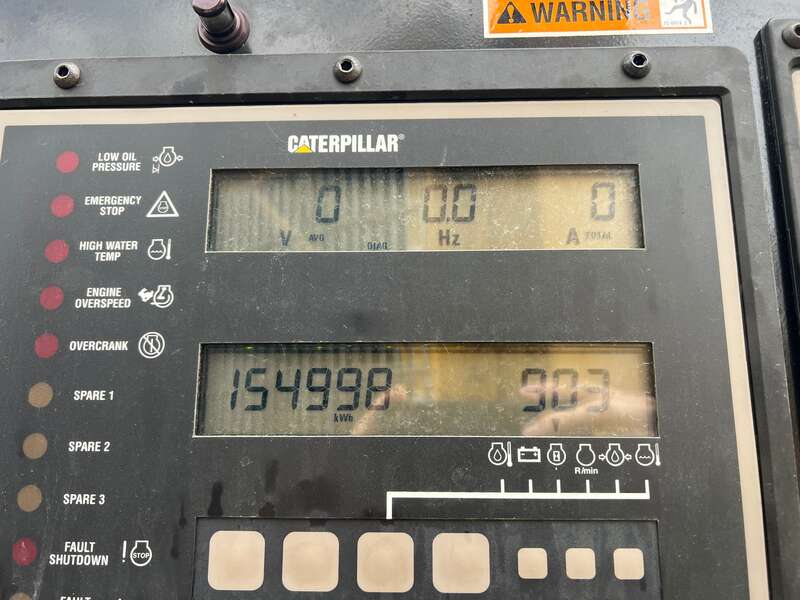 Used Caterpillar 3412 Diesel Generator, 903 Hrs