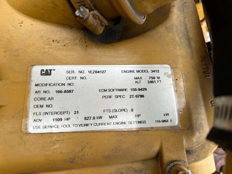 Used Caterpillar 3412 Diesel Generator, 903 Hrs