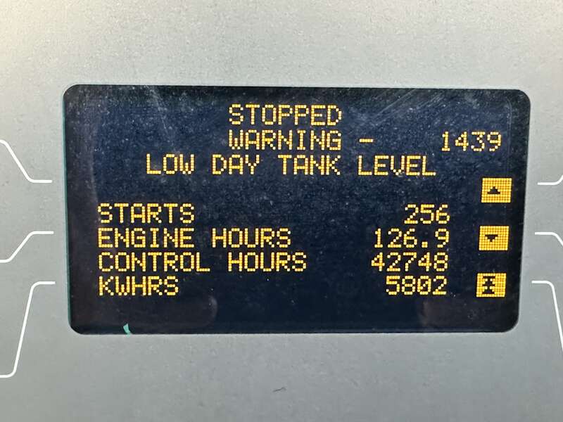 Used Cummins DFEJ QSX15-G9 NR2 Diesel Generator 126 Hrs, EPA Tier 2