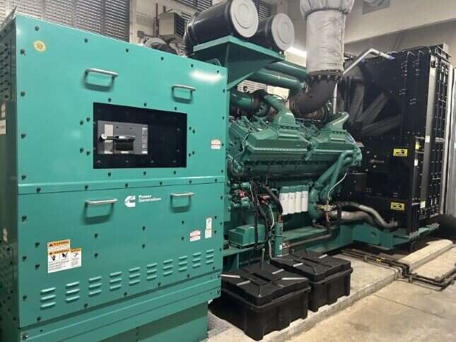 Used Cummins DQKAE QSK60-G6 Diesel Generator 187 Hrs, EPA Tier 2