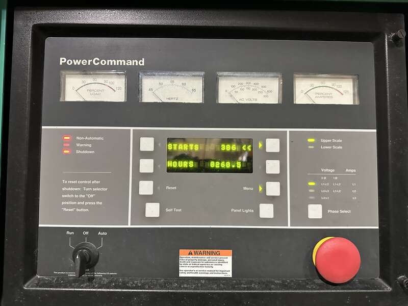 Used Cummins DFHB QST30-G2 Diesel Generator 259 Hrs