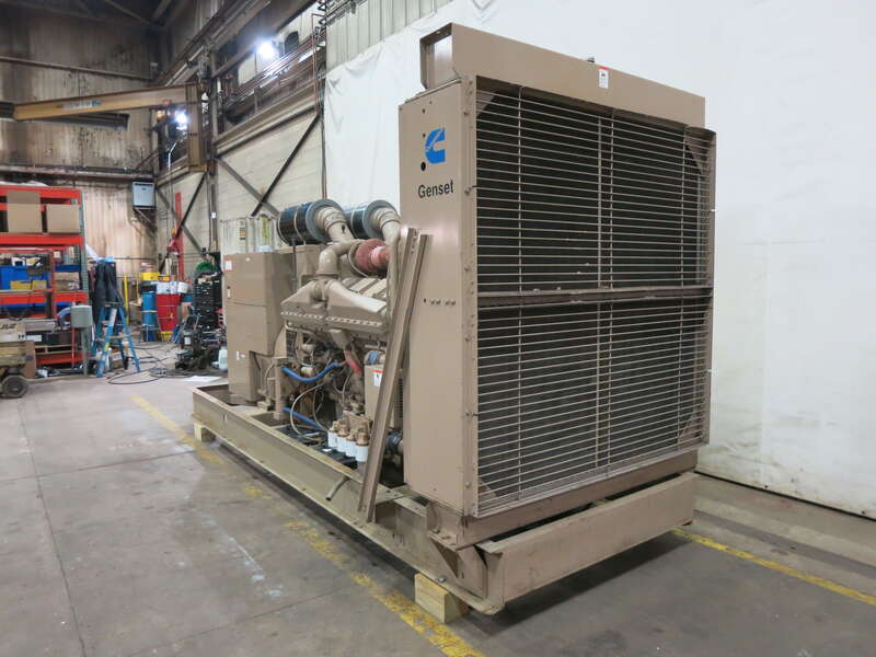 Used Cummins DFJC KTA38-G3 Diesel Generator, 316 Hrs