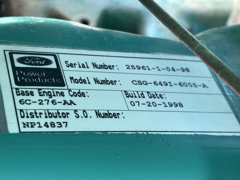 Used Cummins GGFC Natural Gas Generator, 213 Hrs 1 or 3 Phase
