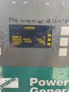 Used Cummins DQFAD Diesel Generator 2250 Hrs, EPA Tier 2