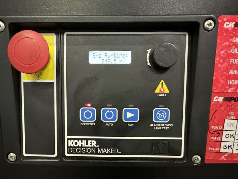 Used Kohler 40REOZJC 4024HF Diesel Generator, 248 Hrs, EPA Tier 3