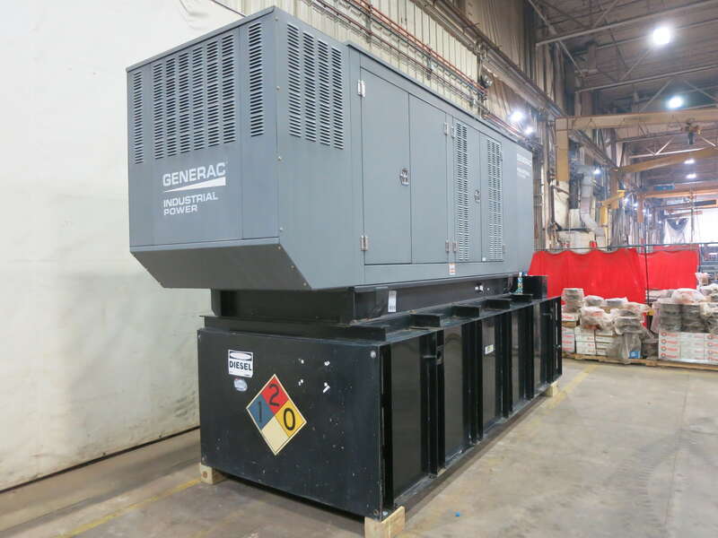 Used Generac Iveco/FPT 8.7L Diesel Generator, 531 Hrs, EPA Tier 3