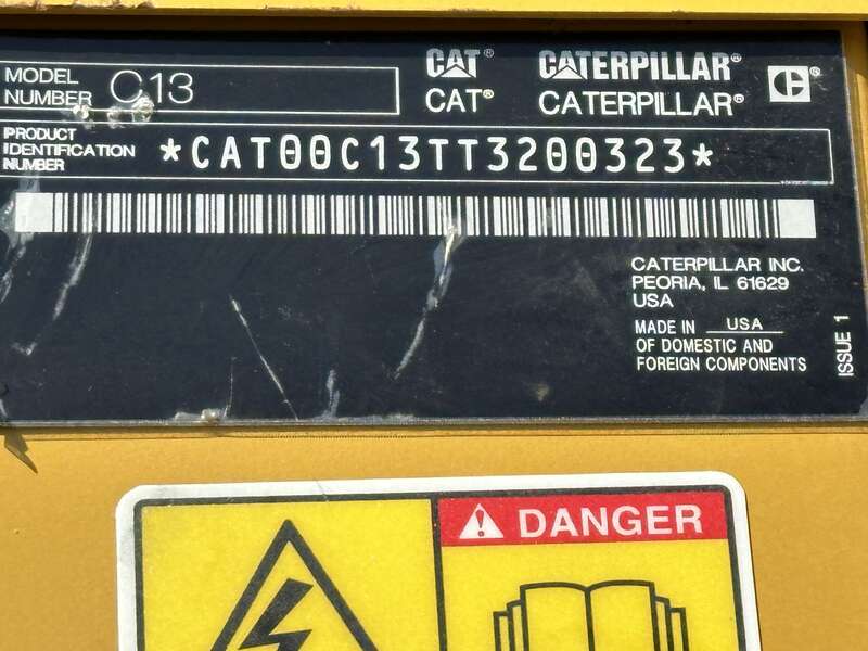 Used Caterpillar C13 Diesel Generator 354 Hrs EPA Tier 3