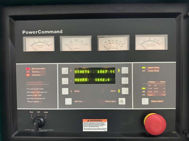 Used Cummins DFLC KTA50-G3 Diesel Generator, 1862 Hrs