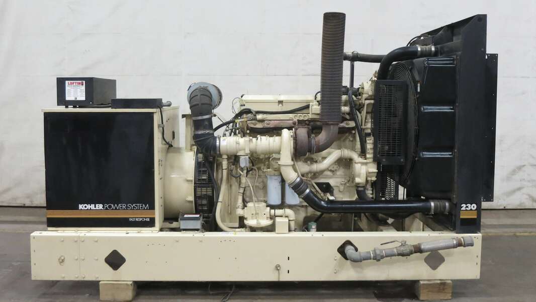 Used Kohler 230RZD Natural Gas Generator, 774 Hrs