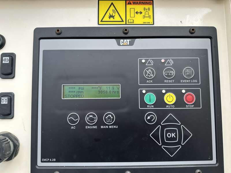 Used Caterpillar XQ125 Rental Grade Diesel Generator 3056 Hrs EPA Tier 4F