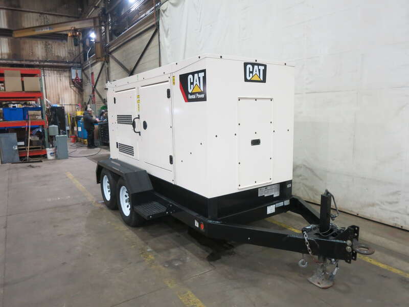 Used Caterpillar XQ125 Rental Grade Diesel Generator, 7682 Hrs, EPA Tier 4F