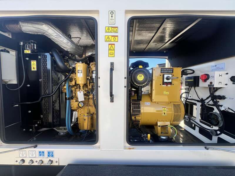 Used Caterpillar XQ125 Rental Grade Diesel Generator, 7682 Hrs, EPA Tier 4F