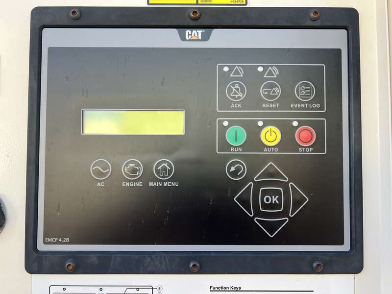 Used Caterpillar XQ125 Rental Grade Diesel Generator, 7682 Hrs, EPA Tier 4F