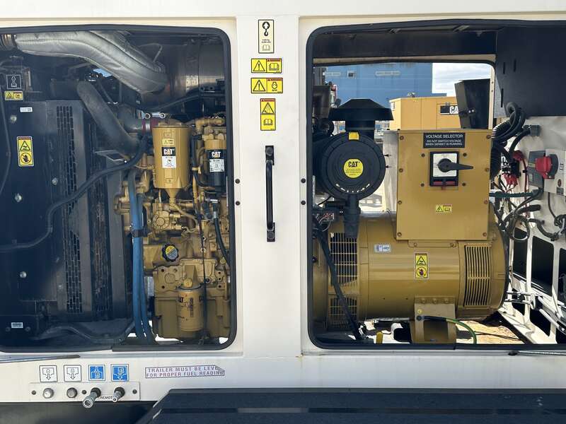 Used Caterpillar XQ125 Rental Grade Diesel Generator, 8958 Hrs, EPA Tier 4F