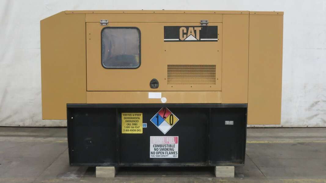 Used Caterpillar D60-4S Diesel Generator, 351 Hrs, EPA Tier 3, Single Phase