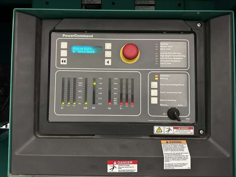 Used Cummins DFEG QSX15-G9 Diesel Generator 641 Hrs EPA Tier 2