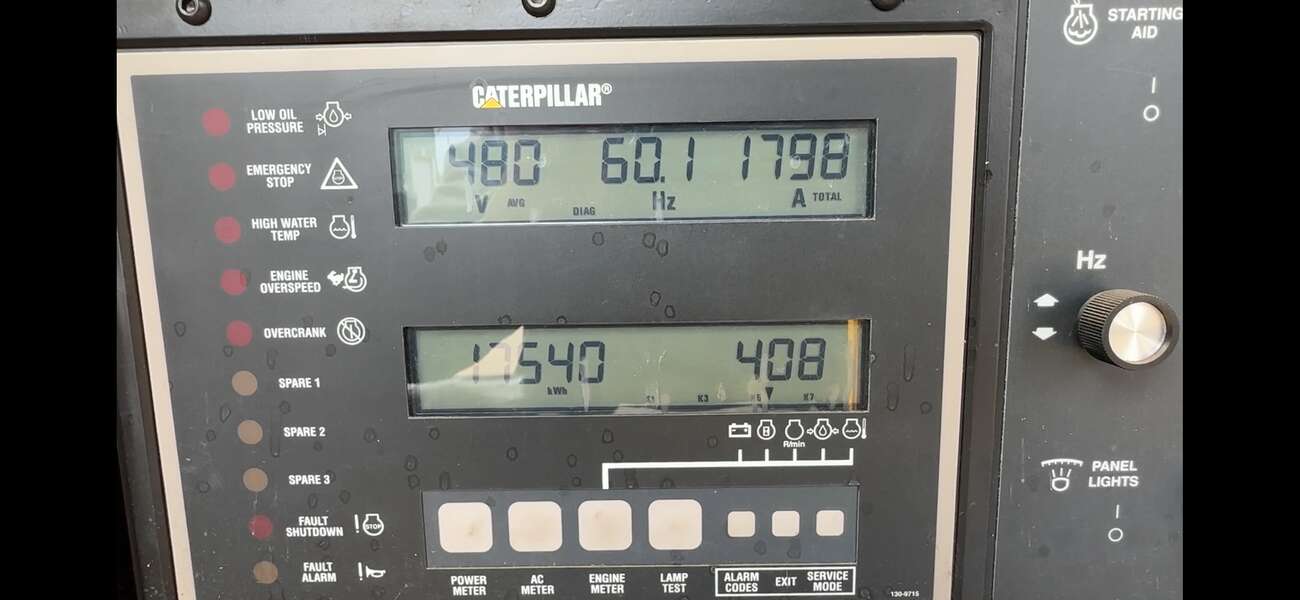 Used Caterpillar 3412 Diesel Generator, 407 Hrs