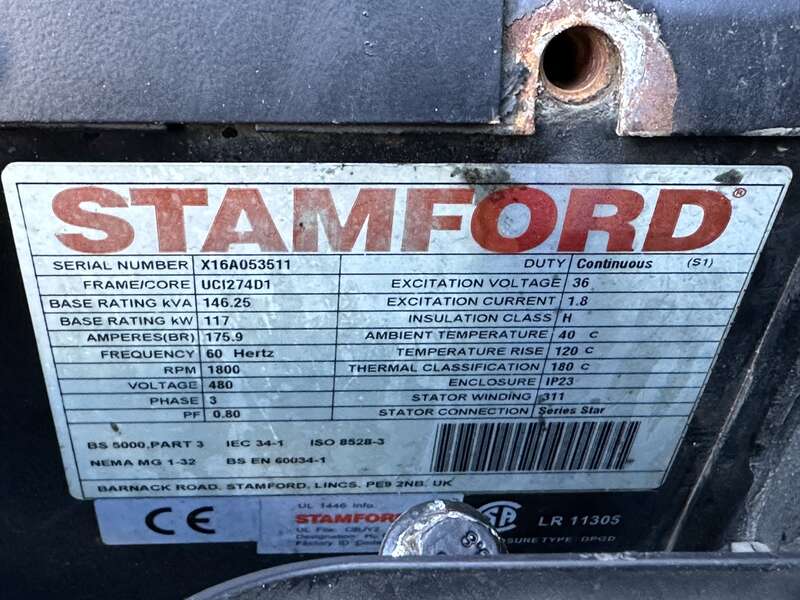 Used SWP Rental Grade Diesel Generator, 8105 Hrs, EPA Tier 4F